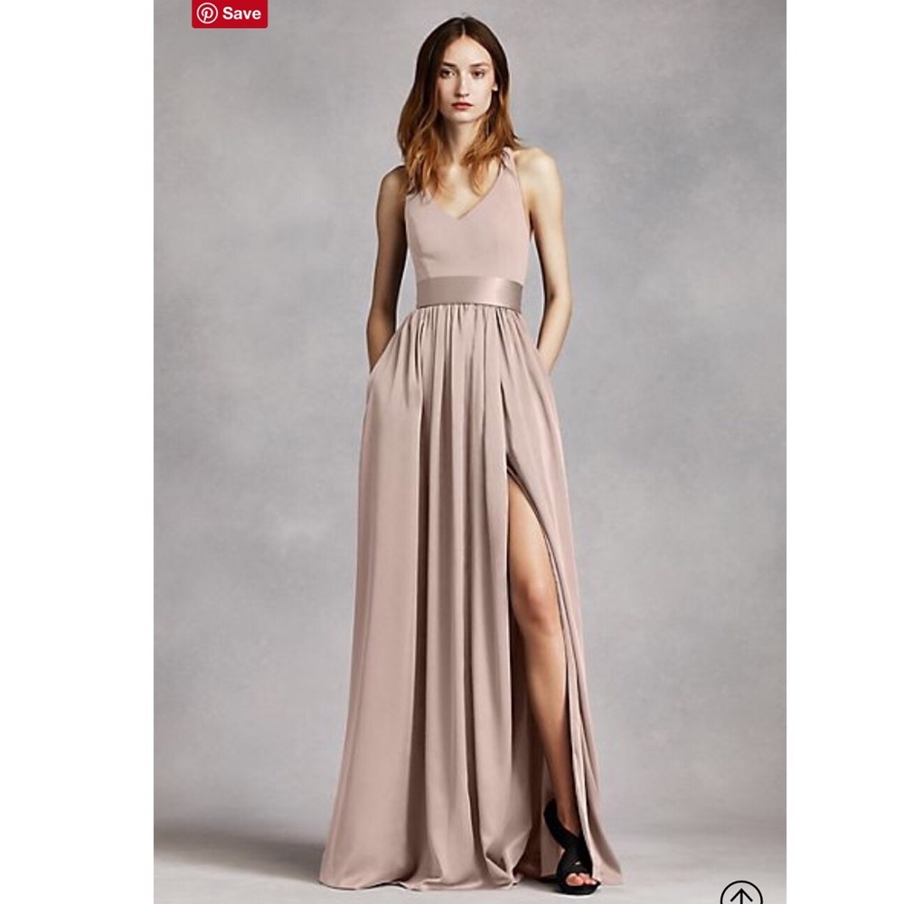 NEVER WORN: Vera Wang Biscotti Halter Bridesmaid